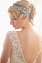 A close up of the back of the Acacallis Wedding Dress